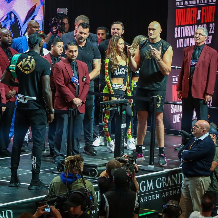 Fury Disrespects Wilder during the weigh in.