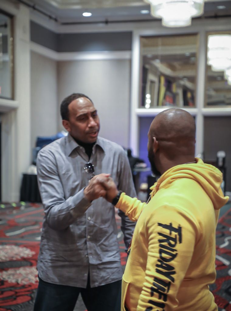 Stephen A. Smith showing love to Headkrack