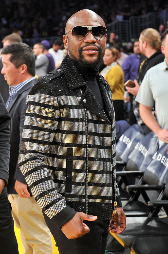 Celebrities At The Los Angeles Lakers Game