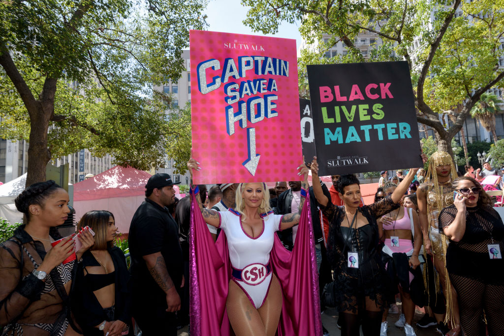 Amber Rose Attends SlutWalk in Los Angeles