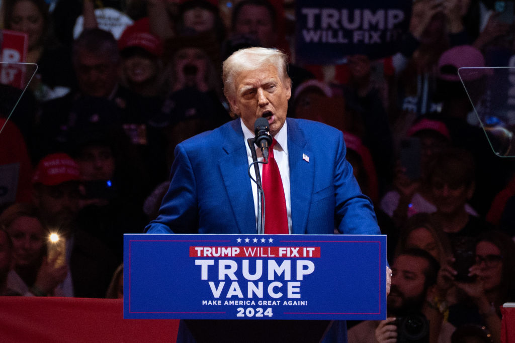 New York, New York - October 27: Former president Donald Trump