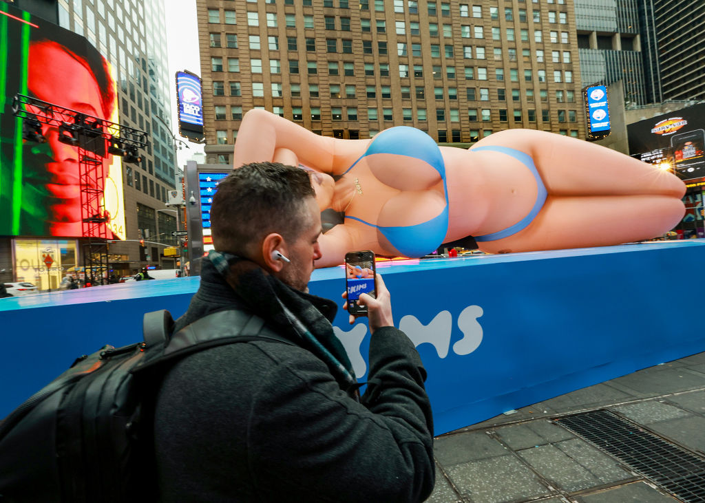 SKIMS Swim Launches with Massive 60-Foot Kim Kardashian Balloon in Times Square