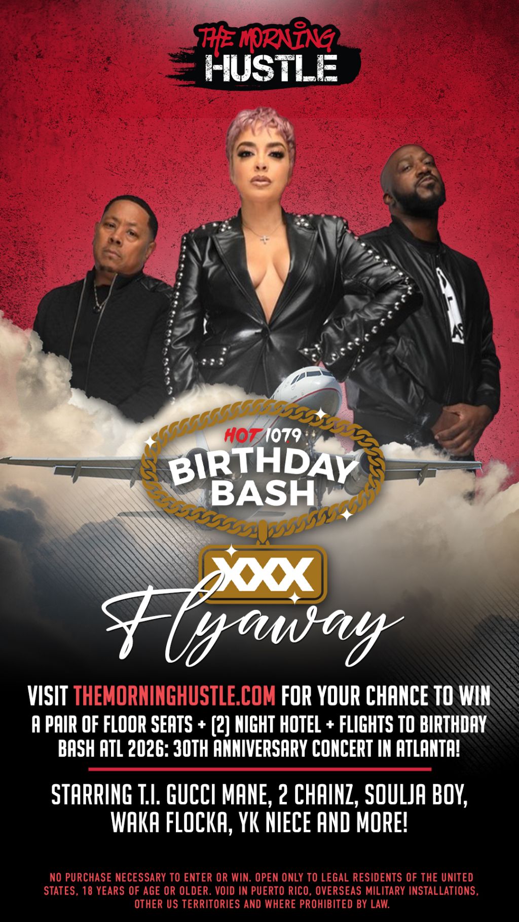 The Morning Hustle Birthday Bash XXX Flyaway 2026